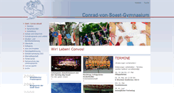 Desktop Screenshot of conrad-von-soest-gymnasium.de